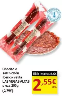 Chorizo O Salchichon Iberico Velita
