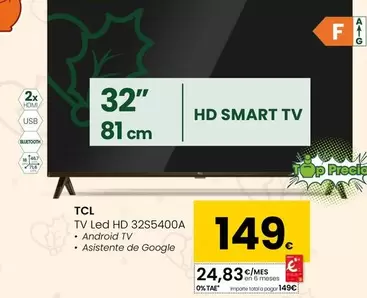 TCL - Tv Led HD 32S5400A