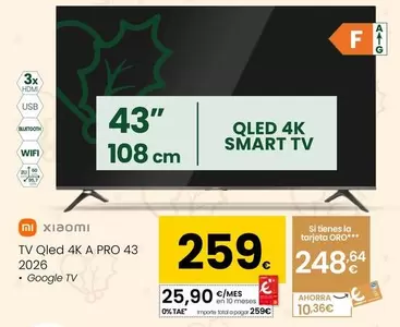 Xiaomi - Tv Qled 4K A Pro 43 2026
