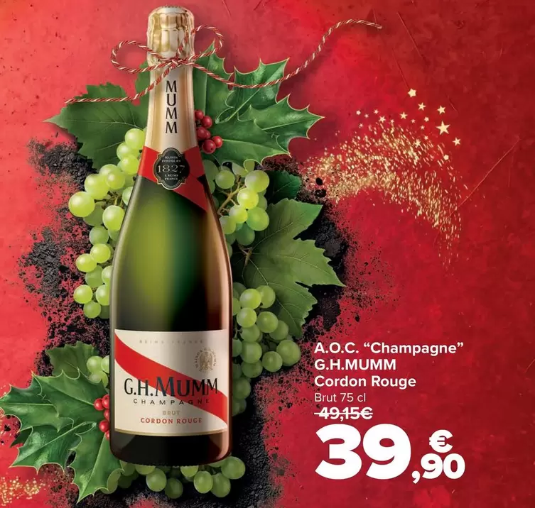G.H.Mumm - A.O.C. "Champagne" Cordon Rouge