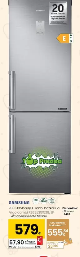 Samsung - Frigo Combi RB33J3515S9/EF