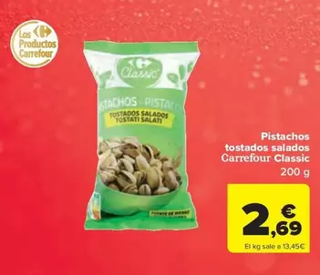 carrefour - Pistachos Tostados Salados Classic