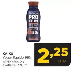 Kaiku - Yogur Liquido 98% Whey Choco Y Avellana
