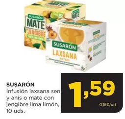 Susarón - Infusión Laxsana Sen Y Anis O Mate Con Jengibre Lima Limón