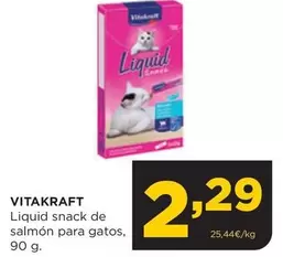 Vitakraft - Liquid Snack De Salmon Para Gatos