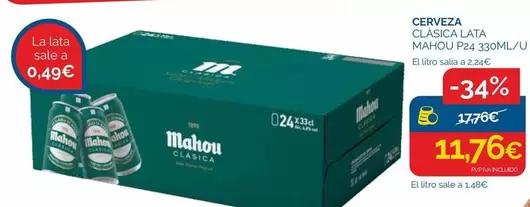 Mahou - Cerveza Classica Lata