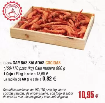 origen - Gambas Saladas Cocidas