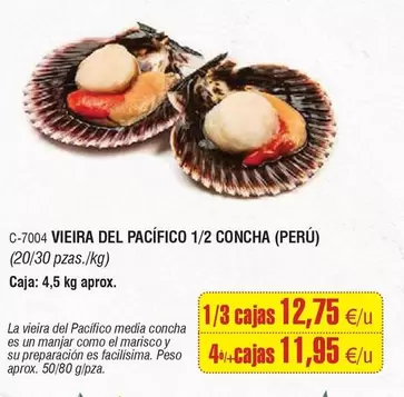 La vieira - Vieira Del Pacifico 1/2 Concha