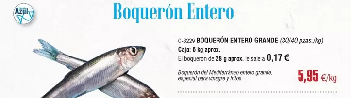 Boquerón Entero Grande