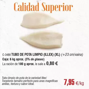 Perfecto - Tubo De Pota Limpio