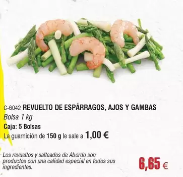 abordo - Revuelto De Esparragos, Ajos Y Gambas