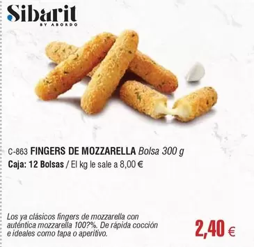 Sibarit - Fingers De Mozzarella