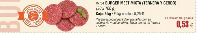 Mixta - Burger (Ernera Y Cerdo)