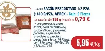 1800 - Bacón Precortado 1/2 Pza.