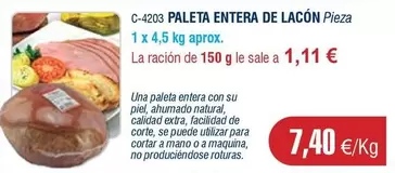 Paleta Entera De Lacon