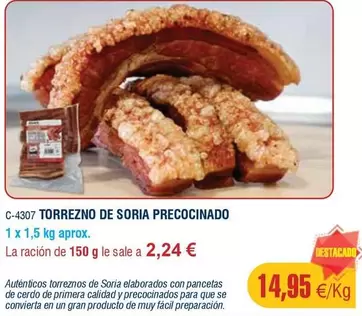 Torrezno De Soria Precocinado