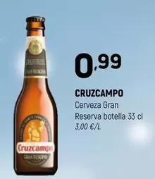Cruzcampo - Cerveza Gran Reserva Botella
