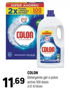 Colon - Detergente Gel O Polvo Activo 100 Dosis