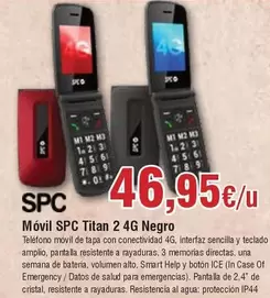 SPC - Móvil  Titan 2 4G Negro