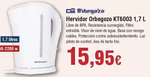Orbegozo - Hervidor o