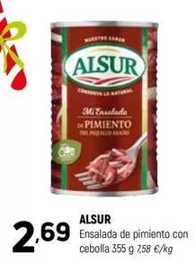 Alsur - Ensalada De Pimiento Con Cebolla