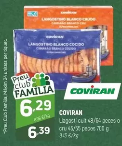 coviran - Llagostí Cuit 48/64 Peces O Cru 45/55 Peces