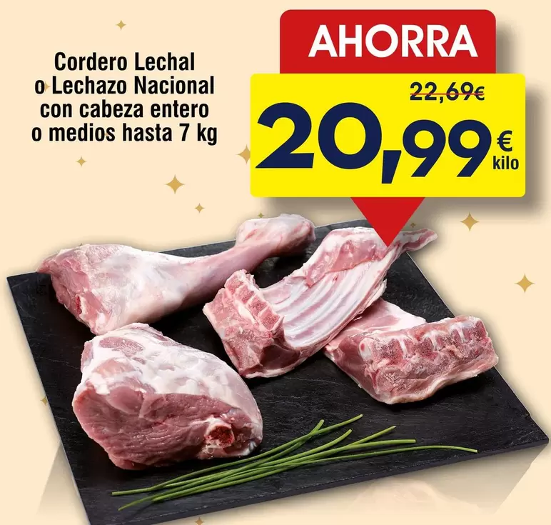 Cordero Lechal O Lechazo Nacional Con Cabeza Entero O Medios Hasta