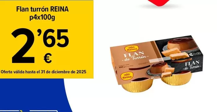 Postres Reina - Flan Turron