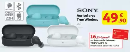 Sony - Auriculares True Wireless