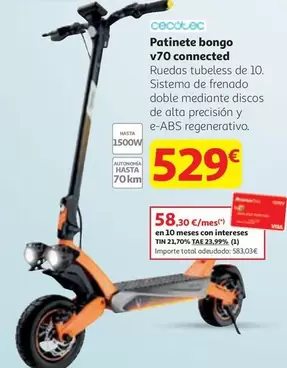 cecotec - Patinete Bongo V70 Connected