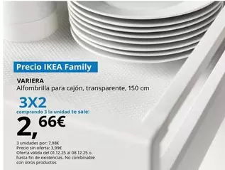 Variera - Alfombrilla Para Cajón, Transparente, 150 Cm