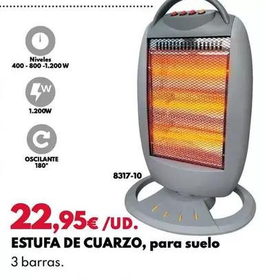 Estufa De Cuarzo, Para Suelo