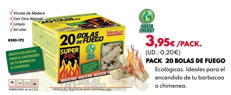 Hidalgo - Pack 20 Bolas De Fuego