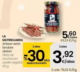 Mutrikuarra - Filete De Anchoa En Aceite Vegetal