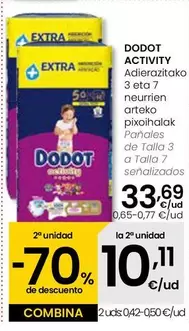 Dodot - Activity Panales De Talla 3 A Talla 7 Senalizados