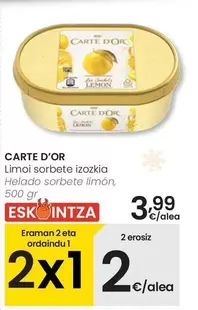 Carte d'Or - Helado Sorbete Limón