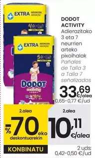 Dodot Activity - Pañales De Talla 3 A Talla 7