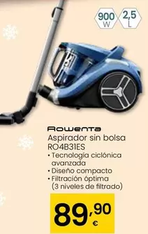 Rowenta - Aspirador Sin Bolsa RO4B31ES
