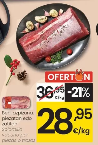 Solomillo Vacuno Por Piezas O Trozos