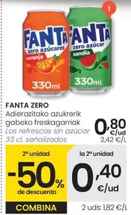Fanta Zero - Refrescos Sin Azucar