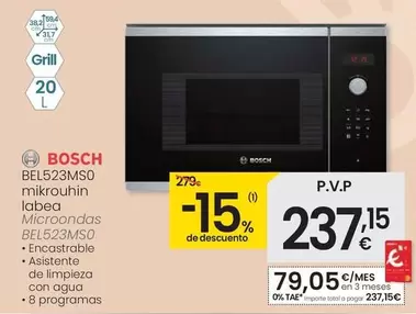Bosch - Microondas BEL523MS0