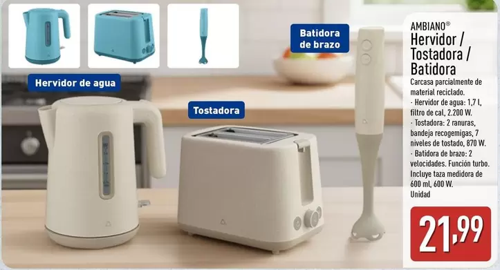 Ambiano - Hervidor/Tostadora/Batidora