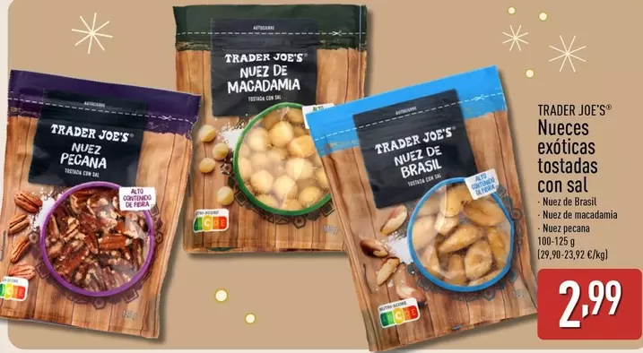 Trader Joe´s - Nueces Exóticas Tostadas Con Sal