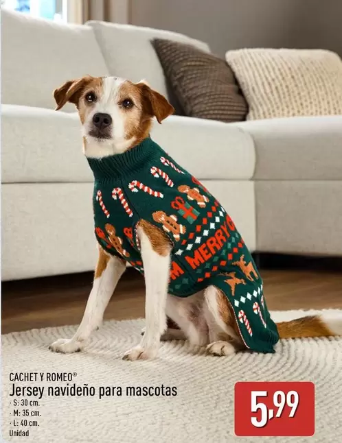 Cachet/Romeo - Jersey Navideño Para Mascotas