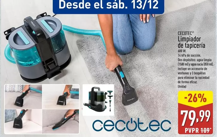 Cecotec - Limpiador De Tapiceria