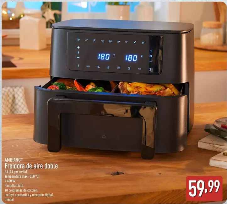 Ambiano - Freidora De Aire Doble