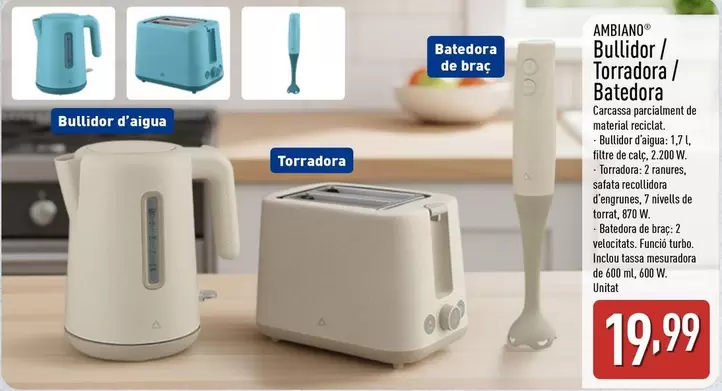 Ambiano - Bullidor/Torradora/Batedora