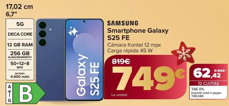 Samsung - Smartphone Galaxy S25 Fe