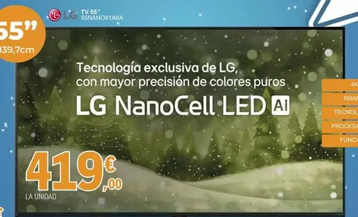 LG - TV 55" 55NANO81A6A
