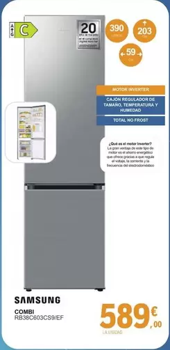 Samsung - Combi RB38C603CS9/EF